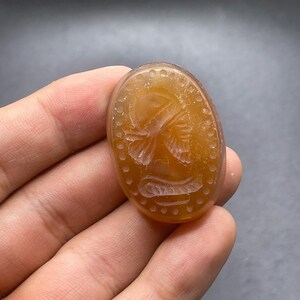 Bellissima pietra preziosa romana antica agata intaglio sigillo pietra timbro perlina unica