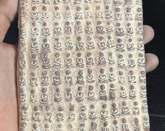 Unique Rare Ancient Near Eastern Old Ceramic Lot Budha Depicting Figures Big Tile
