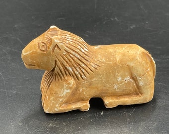 Unique Ancient Greco Bactrian Stone Animal Figurine Statue