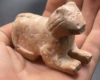 Ancient Near Eastern Bactrian stone carved Wild animal figure statue