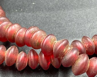 Ancient Roman Red Glass Beads: Wearable Jewelry Making Necklace