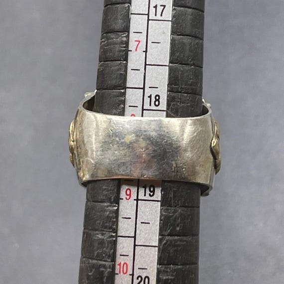 Ancient Roman Solid Silver Ring With Face Carved … - image 3