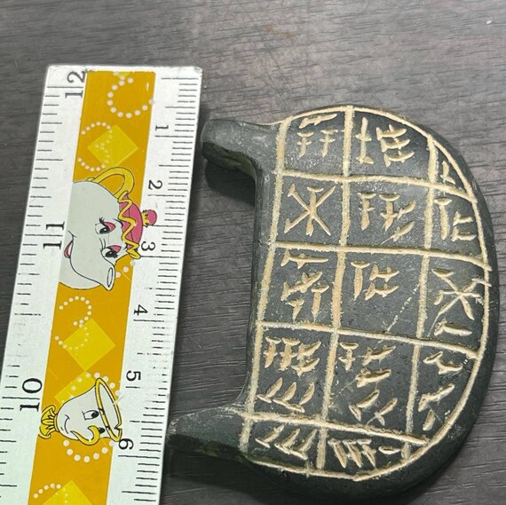 Antique Near Eastern Ancient writing Stone Amulet… - image 8