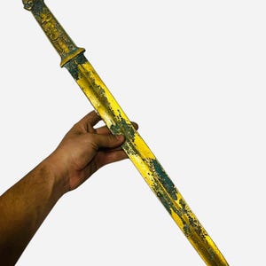 Beautiful Ancient Near Eastern Gold Gilded Bronze Excellent Big Sword in good condition/ FREE EXPRESS SHIPPING