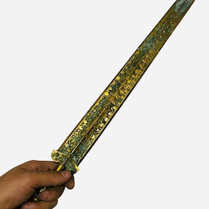 Unique Ancient Near Eastern Gold Gilded Bronze Excellent Big Sword / FREE EXPRESS SHIPPING