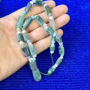 Ancient Roman Glass Bead Strand with Pendant: Jewelry Making