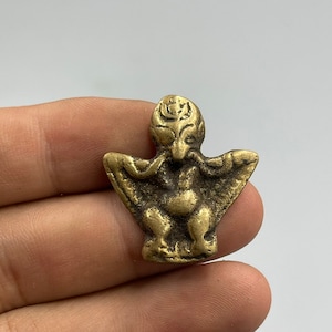 Unique near Eastern bronze Buddha Depicting Amulet pendant