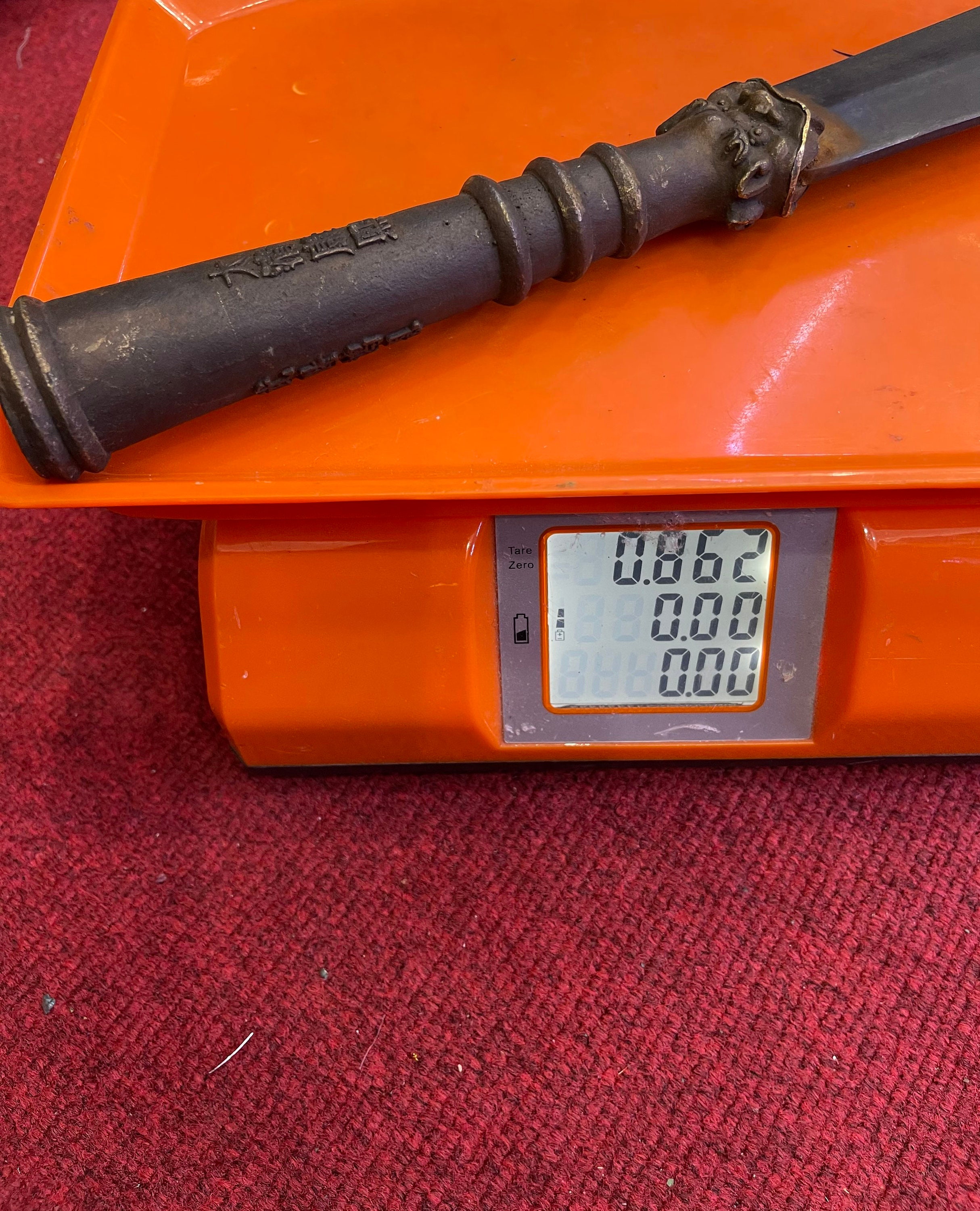 Unique Ancient Chinese Dynasty Bronze Sword With Beast Face Etsy