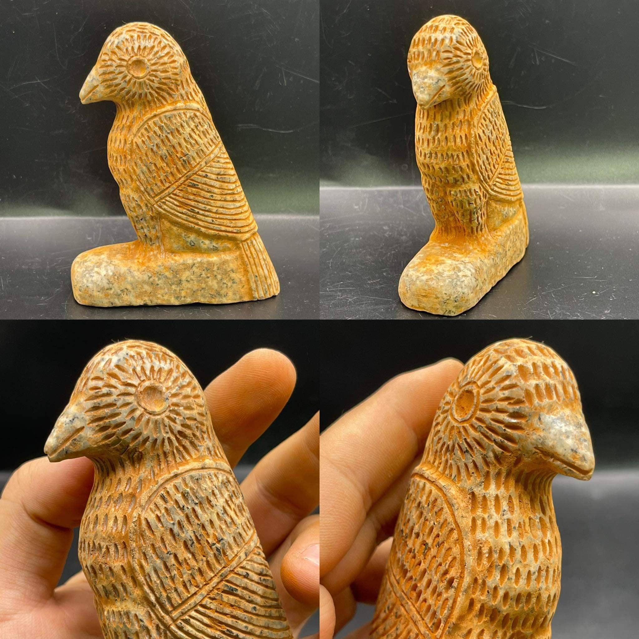 1 世紀の非常にユニークな古代近東の石彫りの鳥の像の彫刻 - Etsy 日本