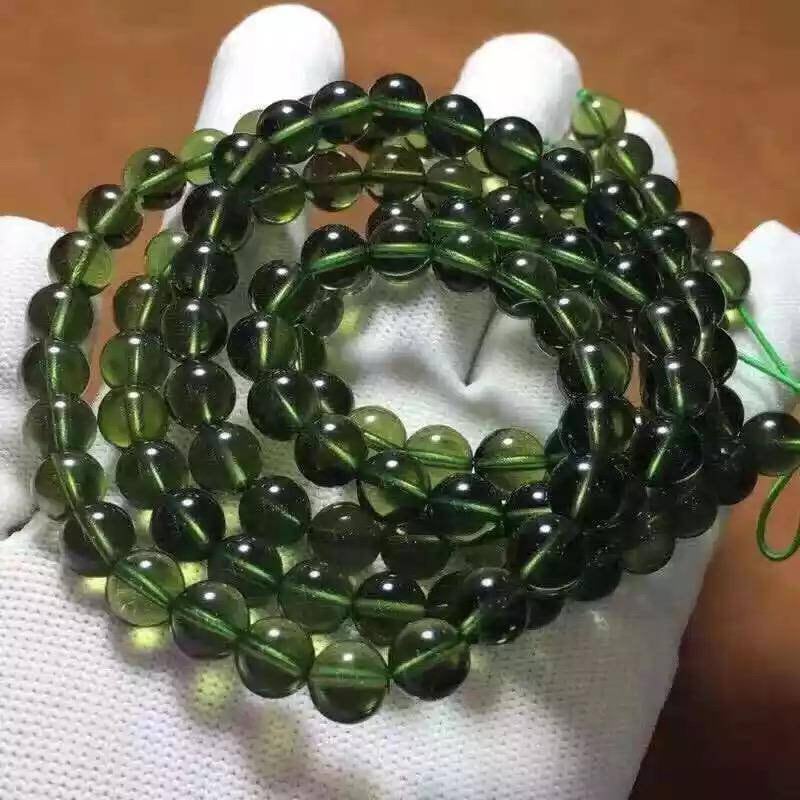 Genuine moldavite bracelet clearance