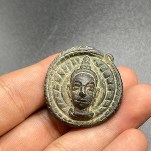 Ghandhara Bronze Buddha Amulett: Uralte Ganesh Figur