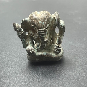Collectible Ancient Near Eastern Old Bronze Ganesh Budha Authentic statue
