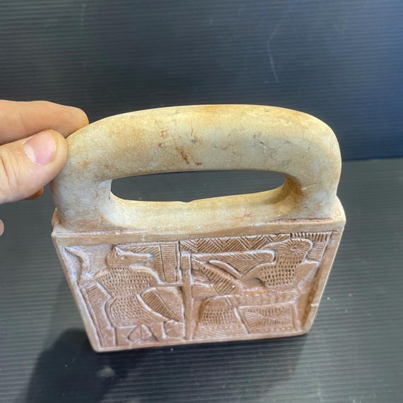 Authentic large Ancient Near Eastern limeStone we… - image 9