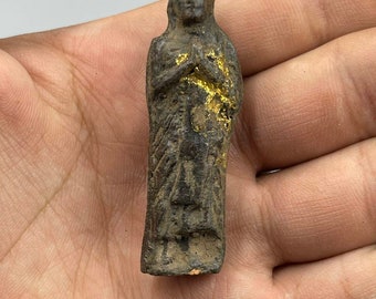 Unique Ancient near Eastern terracotta small figurine statue