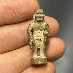 Unique Ancient Tibetan Bronze Old Man Figure Statue