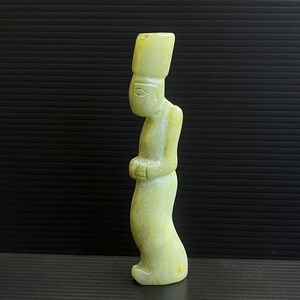 Superb Antique Near Eastern Natural Jade Stone Carving Idol,Human Figurine Statue