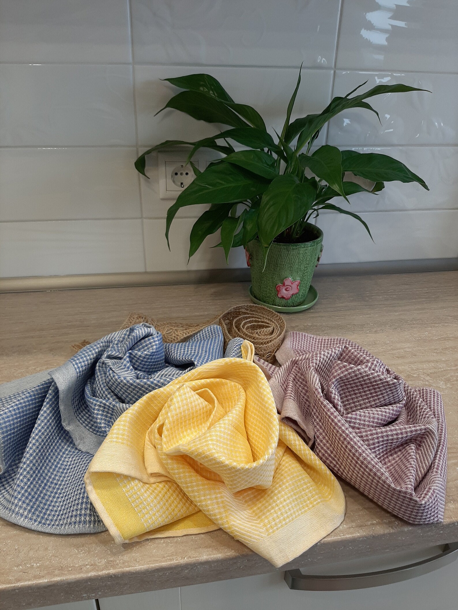 Torchons De Cuisine Pâques - Pack De 2 Torchons Coton Absorbants Motifs Festifs