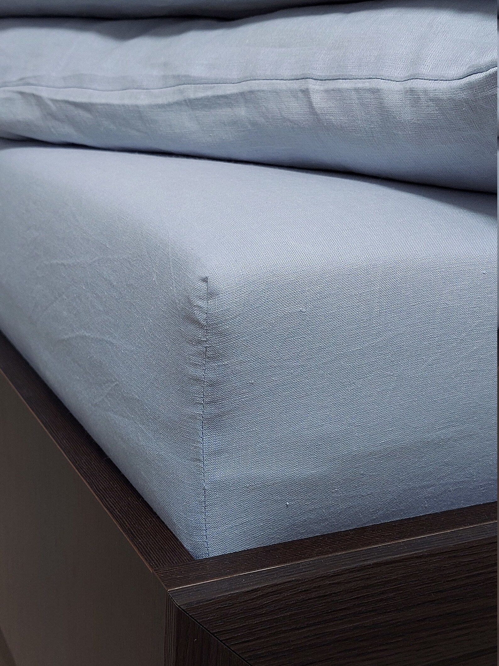 Linen fitted sheet Eco fitted sheet 100 flax sheet with Etsy