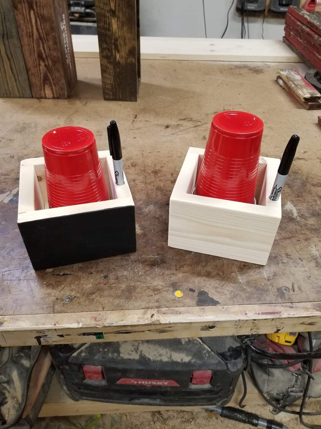 Single Stack Solo Cup Holder with Marker Slot Etsy