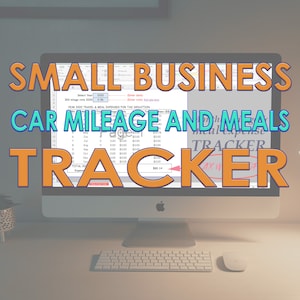 Small Business car mileage Tracker excel template | Expense tracker