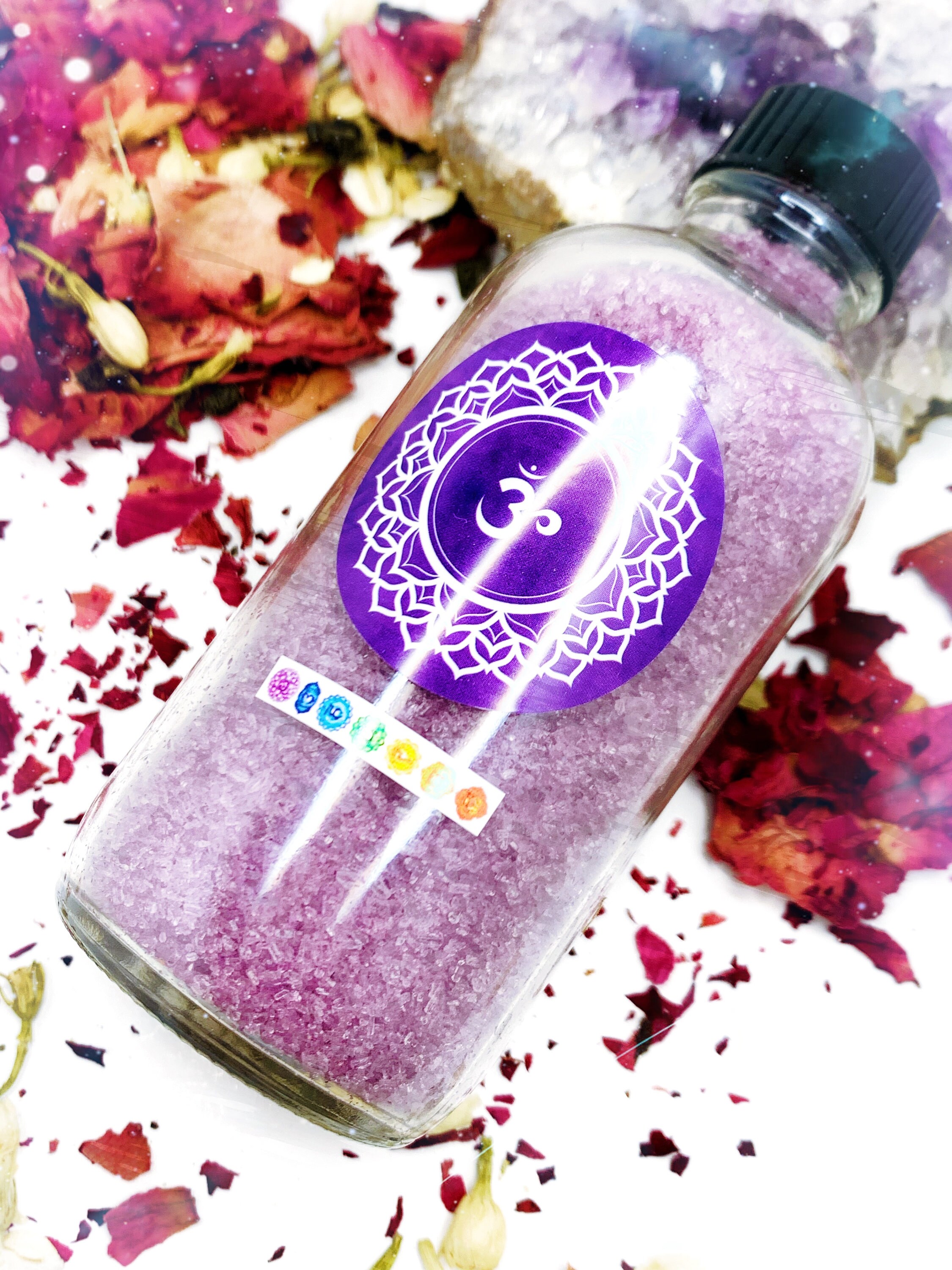 Chakra Healing and Alignment Bath Salts Set of 7 Etsy