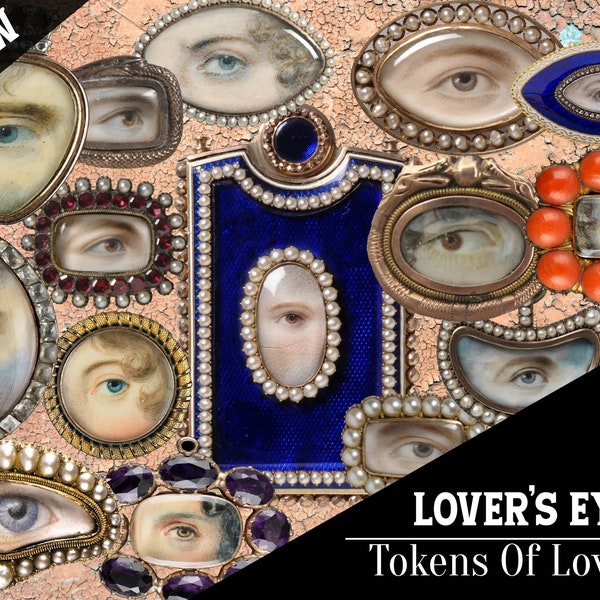 Lovers Eye Inspired Jewelry  *DIGITAL KIT* / Victorian Lovers Eye Mixed Media / Assemblage  *With Video / Valentines Day