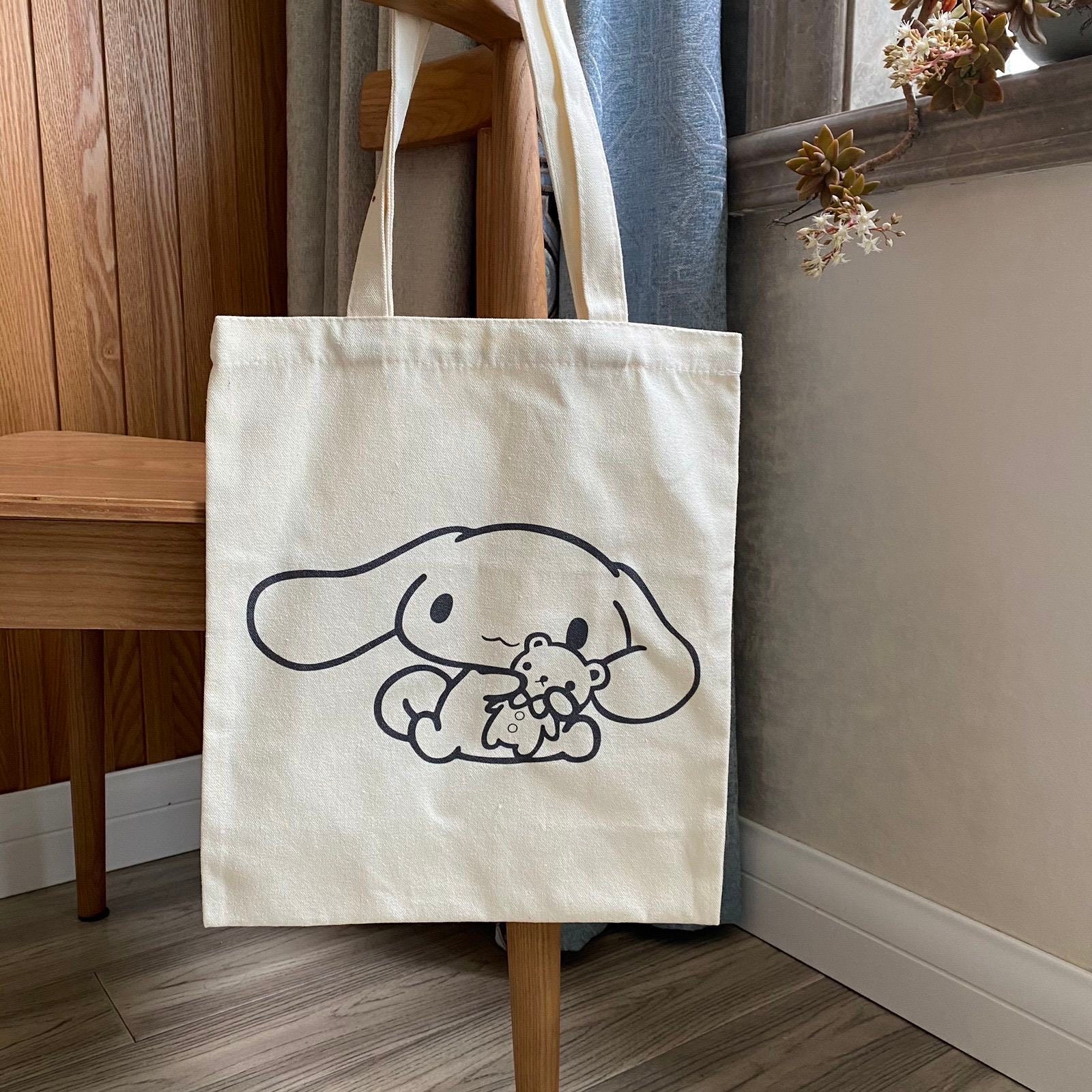 Cute Tote Bag Canvas Tote Bag kuromi Melody Cinnamoroll Etsy