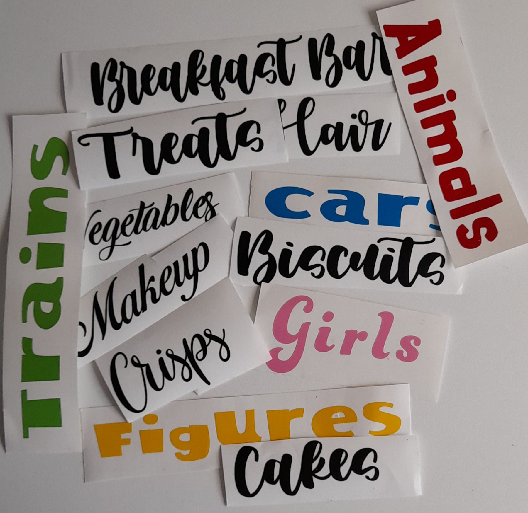 Custom Vinyl Decals Personalised Stickers Choose your own Etsy