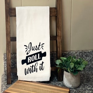 Rustic Farmhouse Style Mini Wooden Tea Towel Ladder - Hand Towel Ladder - Kitchen Towel Holder
