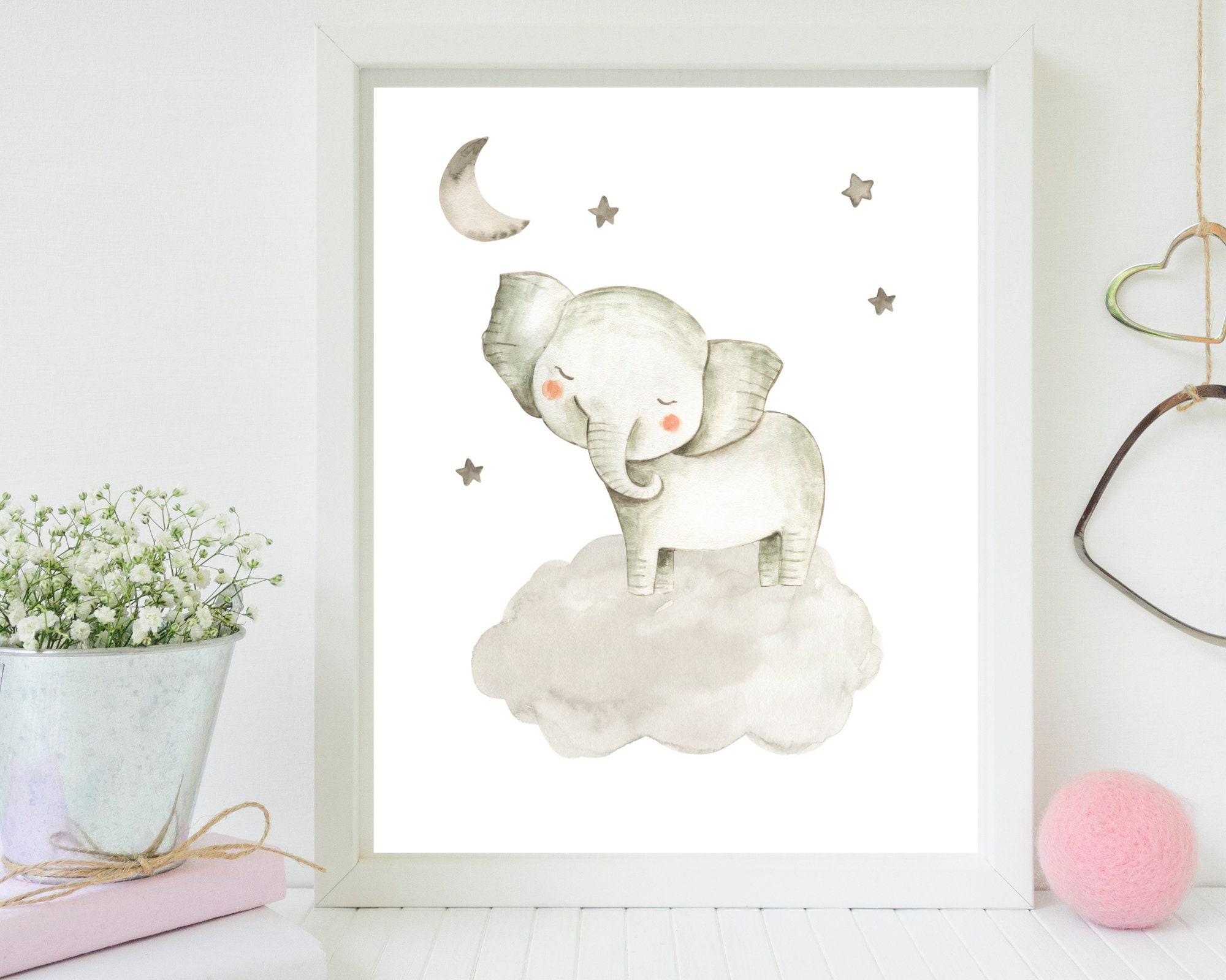 Personalized Zoo Animal Nursery Print Set of 3 Watercolor | Etsy