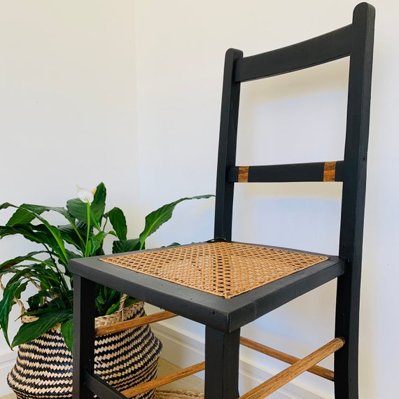 Black Cane Chairs /original 1950's Named Clara Cane Etsy UK