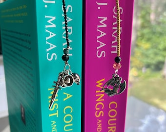 Marque-pages illyriens féeriques : cadeau livresque ACOTAR, Rhysand, Feyre, Suriel, Night Court, Bat Boys, Azriel, Cassian, Nesta, Sarah J Maas