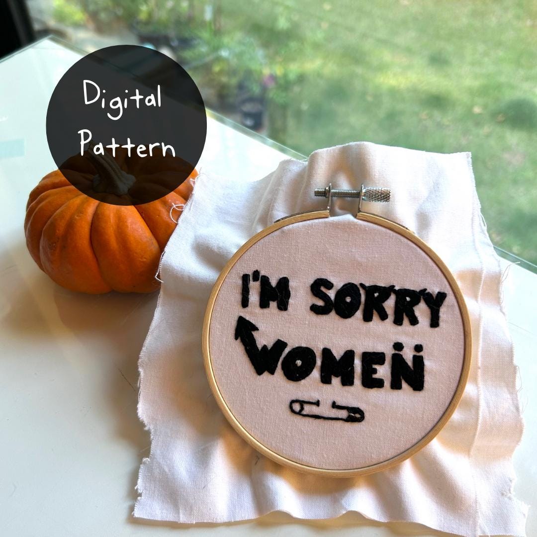 Rodrick Heffley Embroidery Pattern: I'm Sorry Women Digital Pattern - Etsy