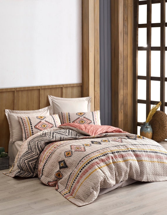 Boho Quilt Set 4 Seasons Quilted Duvet 