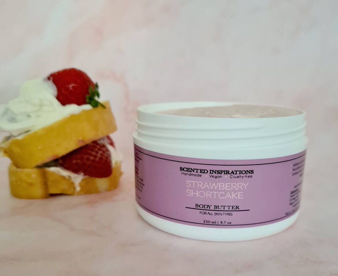 Strawberry Shortcake Hydrating Body Butter For Dry Skin Etsy