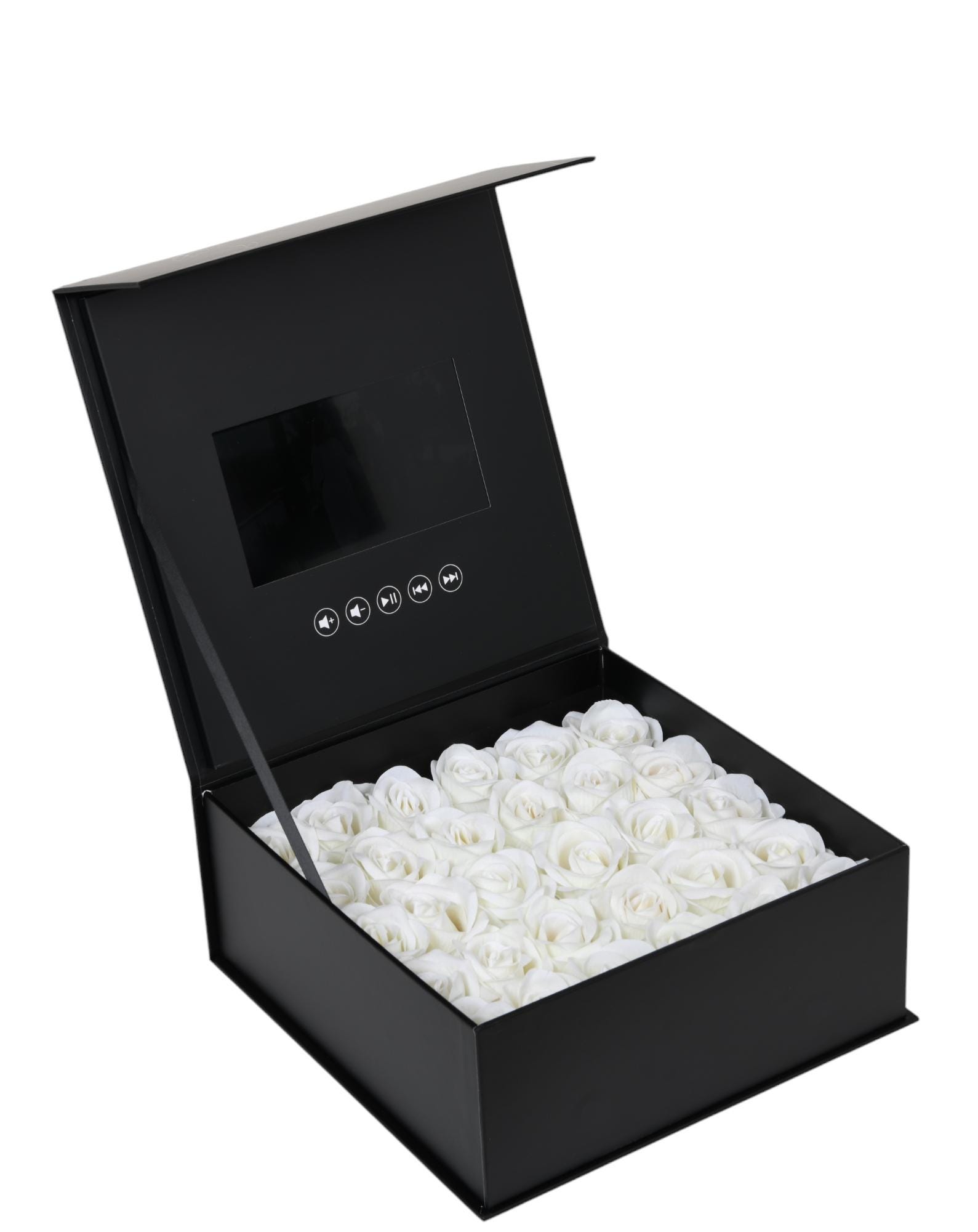 Personalized Video Memory Box With Artificial Roses – Mother's Day - Etsy