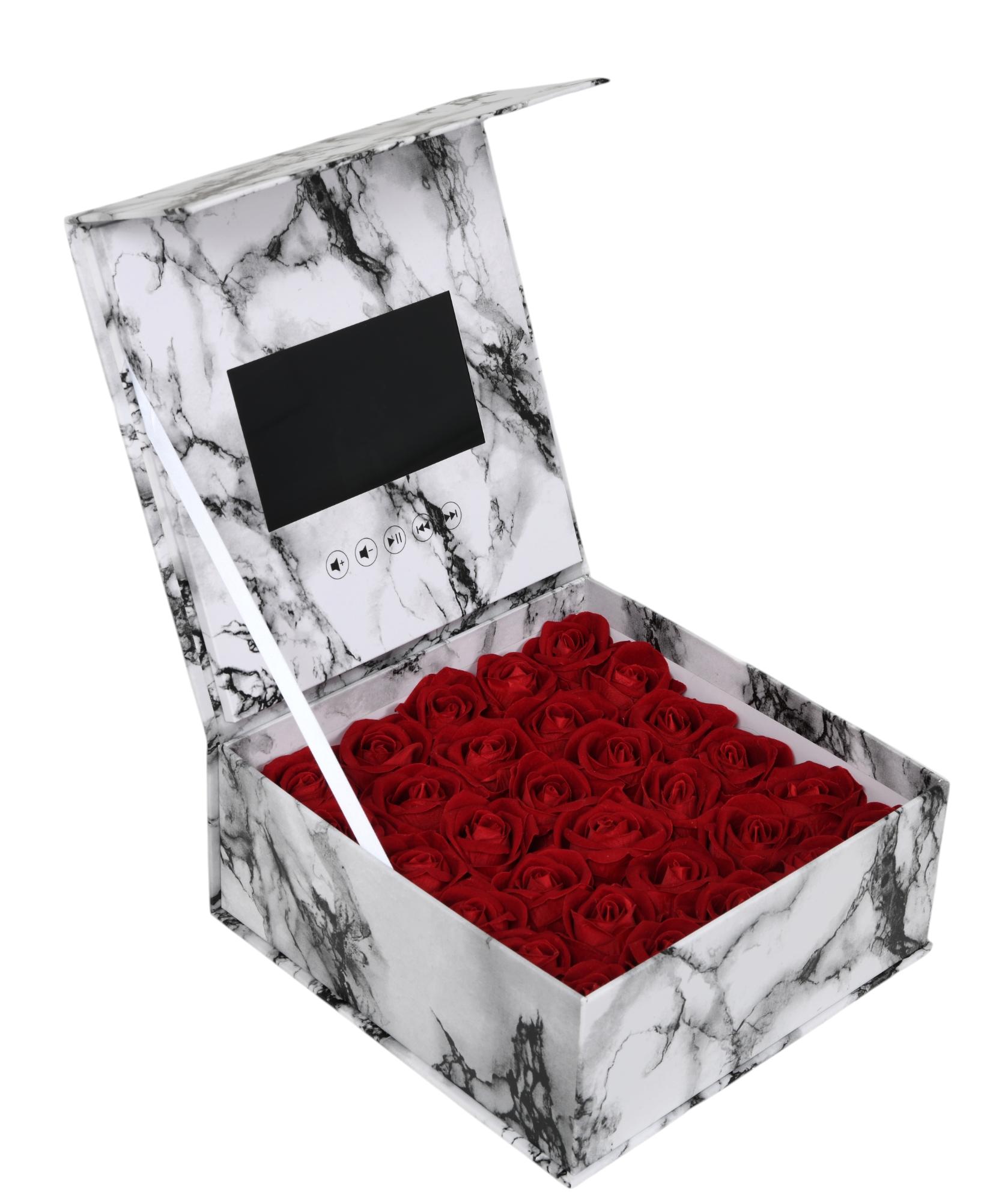 Personalized Video Memory Box With Artificial Roses – Mother's Day - Etsy