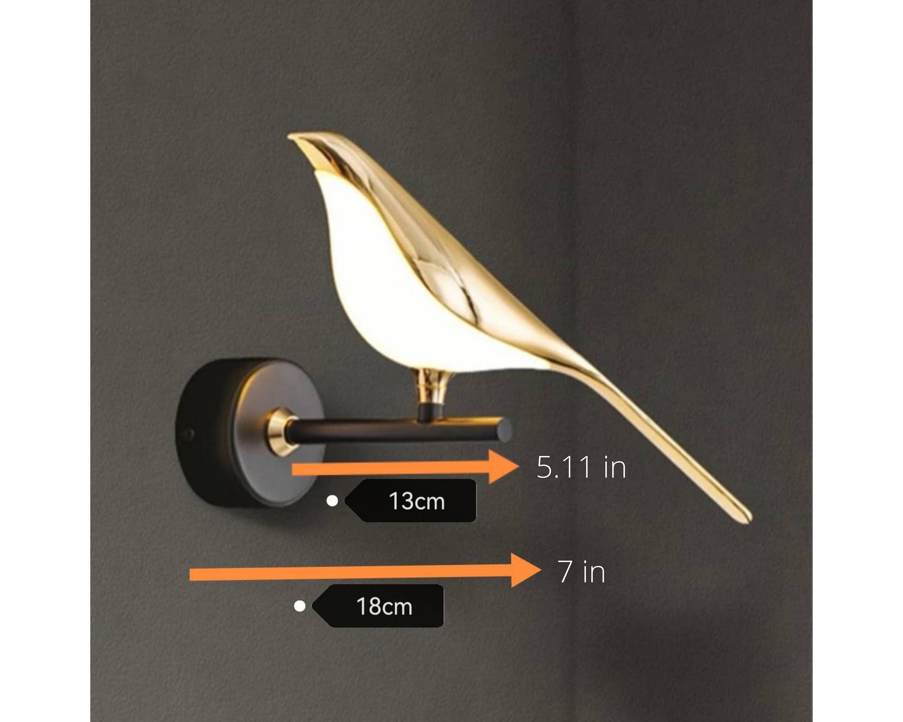 Bird light Sconce wall lamp Sparrow animals lovers Bird Etsy