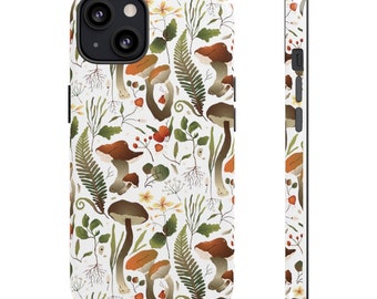 Mushroom Tough Phone Case - iPhone 15 14 13, Samsung, Google