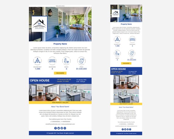 Real Estate Email Template Instant Digital Download | Etsy