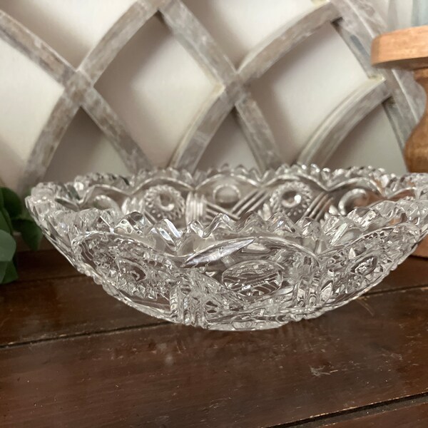 Clear Glass Bowl Etsy