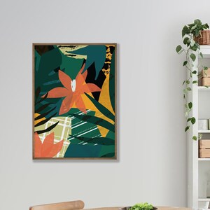 Colorful Jungle Poster | Jungle Wall Art | Colorful Style Art | Colorful Printed Poster