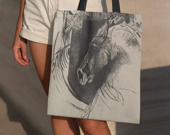 Borsa tote dal design Odlin Redon "The Charger" / Ecologica / Riutilizzabile / Fabbricata in UE