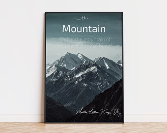The Mountain Martin Luther King Poster | Wall Art | Trendy Wall Art | Trendy Poster | Cosmic Poster | Ispiro Art