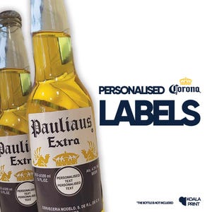 Personalized Beer Labels for Corona | Custom Bottle Stickers for Gifts, Weddings, Parties & Events
