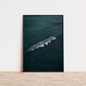 Cartel de olas oceánicas / Cartel único de olas oceánicas / Arte de pared de moda / Cartel estético de olas oceánicas / Arte de pared impreso Ola oceánica