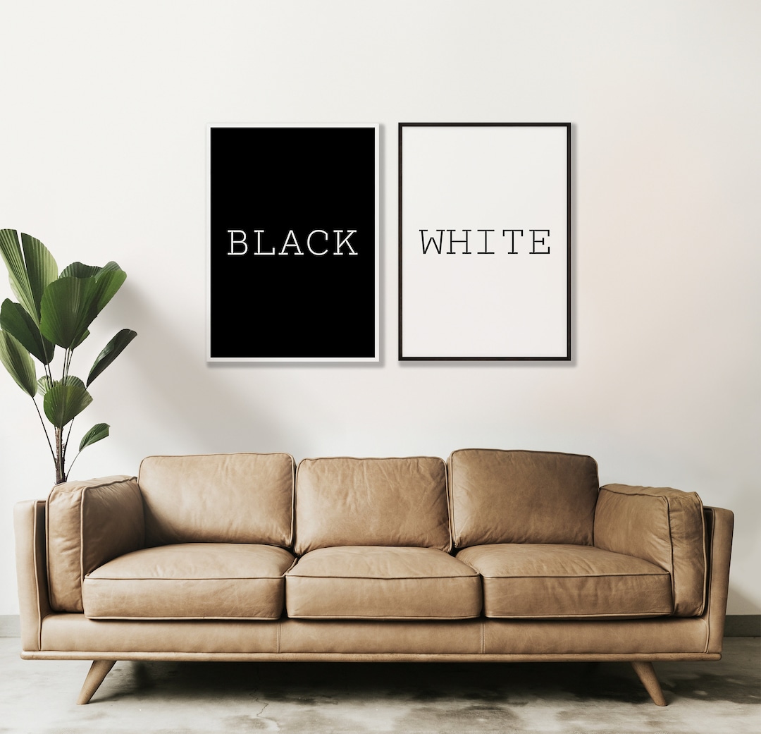 Black and White Poster Set of 2 Wall Art Poster Black and White Wall Black and White Poster Set of 2 Wall Art Poster Black and White Wall