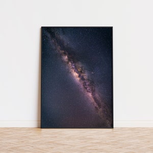 Cartel de la galaxia de la Vía Láctea / Arte de la pared de la galaxia de la Vía Láctea / Arte de la pared de moda / Cartel de moda / Vía Láctea desde la Tierra Hermoso cartel / Cartel espacial