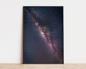 Milchstraße Poster | Milchstraße Galaxy Wand Kunst | Trendige Wandkunst | Trendiges Poster | Milchstraße von der Erde Schönes Poster | Weltraum Poster