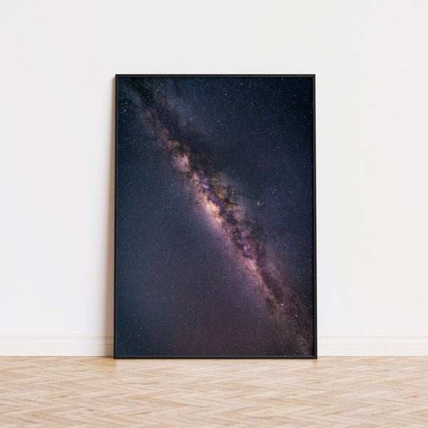 Плакат Галактики Млечный Путь | Млечный Путь Галактика Настенная художественная | Модный | настенного искусства Модный плакат | Млечный Путь с Земли Красивый плакат | Космический плакат